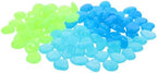300pcs Glow in Dark Resin Pebbles, for Garden by ABOOFAN