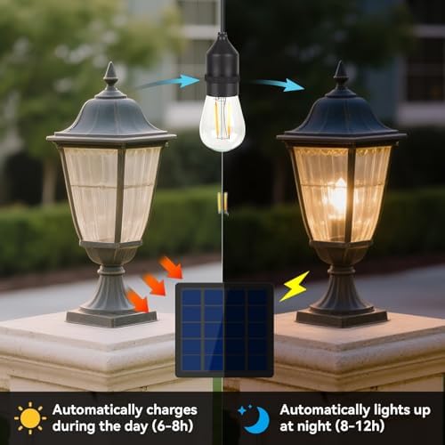 Solar Light Bulb for Replacement DIY, Chicken Coop, Shed, Outdoor 2 Pack - Image 2