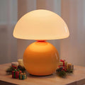 NIORSUN Mushroom Lamp Table Lamp for Bedroom, Portables Cordless Table Lamp,Wireless lamp,Small Bedside Table Touch Lamps for Living Room,Mini Mushroom 5200mAh Battery Operated Lamp Modern Orange by NIORSUN