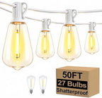 Brightever 50FT LED String Lights 27 Bulbs Outdoor Waterproof Dimmable by Brightever