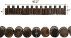 WORTH Wooden Log Rolls Garden Edging, 6.5" H x 47" L Landscape Lawn Border - Image 6