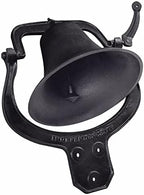 Cast Iron Dinner Bell Large Outdoor Church School Bell Dinner Bells for Outside Farmhouse Vintage Style Church Bells with Clear and Bright Sound - Image 2