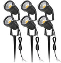 SUNRIVER Low Voltage Landscape Lights Led Landscape Lighting 6W Outdoor Landscape Lights 12V 24V Waterproof Landscape Spotlights for Yard, Lawn, Garden(6 Pack Warm White) by Sunriver