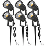 SUNRIVER Low Voltage Landscape Lights Led Landscape Lighting 6W Outdoor Landscape Lights 12V 24V Waterproof Landscape Spotlights for Yard, Lawn, Garden(6 Pack Warm White) by Sunriver