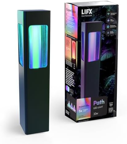 LIFX Smart Outdoor Path Lights - Wi-Fi RGBW - Matter Certified 12V- Square by LIFX