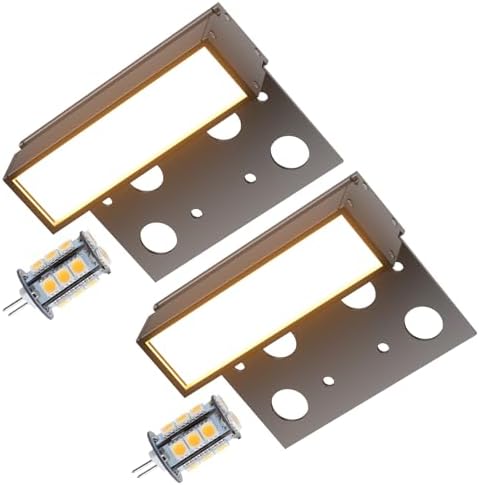 Cheopha 4 Inch Hardscape Lighting with 12-24V 3W G4 Led Warm White 2-Pack by Cheopha