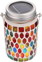 Solar Outdoor Hanging Lamp Ornament Glass Decorative Lantern by TOBBOMEY
