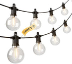 Kawaya G40 Outdoor String Lights 200FT IP65 Waterproof 2700K Patio Light by KAWAYA