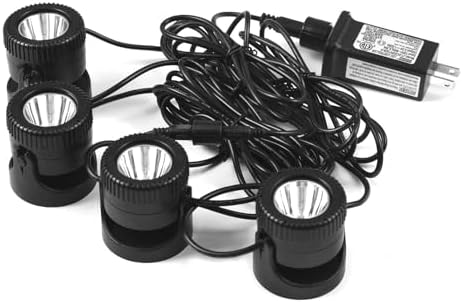 4 Pack Submersible LED Pond Lights with Remote Control, 20 Colors, IP68 Underwater Fountain Landscape Spotlights, Timer, Adjustable Heads, 110V US Plug - Image 6