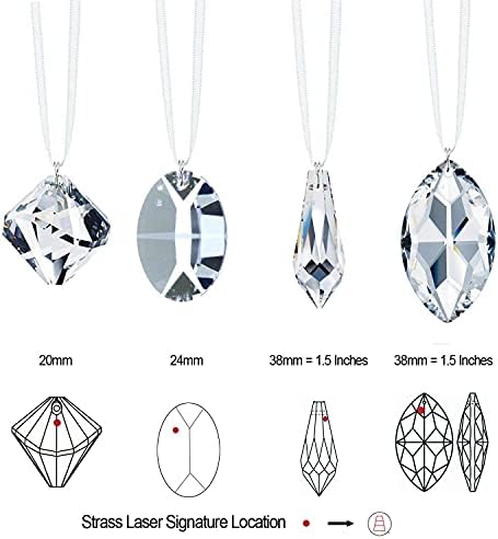 Swarovski Prisms 4 Pcs Crystal SunCatcher Rainbow Maker Ornaments - Image 2