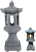 Resin Solar Japanese Pagoda Garden Statue Lantern, Decorative Zen Landscape Light for Yard Patio Lawn, Waterproof Outdoor Decor Style 2 by Unknown