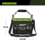 AWP Tool Bags, Premium Tool Bag, Black, Durable Tool Tote, for Professionals and Contractors - Image 4
