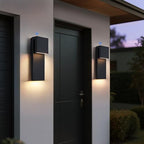 Tarentlight Dusk to Dawn Outdoor Wall Lights 2 Packs,Modern Minimalist Outdoor Fixture Wall Mount,Anti-Rust Sturdy & Sleek Outside Lights for House Porch Garage Patio,3000K 17W Integrated LED - Image 2