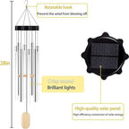 Wind Chimes, Outdoor Led Solar Wind Chimes, Solar Mobile Lights, Mobile Hanging Wind Chimes (Bubble H28 inches, Colorful) - Image 4