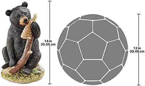 Design Toscano Black Honey the Curious Bear Cub Statue,full color - Image 3