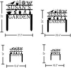 Personalized Garden Sign, Custom Garden Tools Sign with Stakes, Garden Sign with Last Name, Personalized Flower Garden Name Sign, Yard Sign, Lawn Sign, Custom Family Name Garden Sign, Farmhouse Decor - Image 3