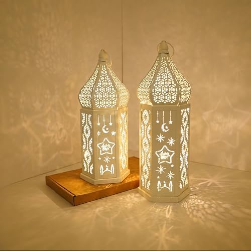 Moroccans Lanterned Decorative,Golden Metal Candle Holder for Hanging Tabletop,Outdoor Indoor Halloween Ramadans Decors - Image 5