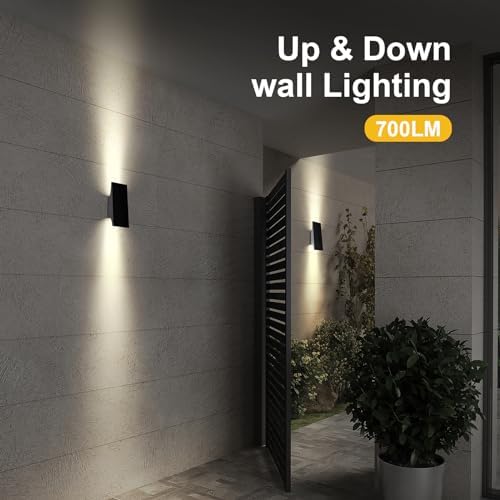 SOTTLOT Solar Lights Outdoor Up and Down, 2pack Solar Wall Lights Outdoor - Image 6
