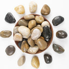 10lbs 1-2 Inch River Rocks, Decorative Mixed Pebbles for Garden Landscaping, Indoor Plants, Fish Tanks, Vases, and Succulents – Ideal for Home Decoration and Outdoor Gardens (Weight : 10 LB, Mixed) - Image 2