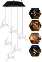 7-Color Light Changing Deer Solar Lights for Outside, Solar Lights by Lapocover