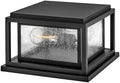 Hinkley Republic Small Pier Mount Lantern, Low Voltage Black by Hinkley