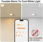 ILC BR30 LED Recessed Can Light Bulbs, Indoor Flood Light Bulb, Bluetooth APP Control, 2700K-6000K Tunable with Sleep/Wake Modes, E26 Base 10W 900LM (70W Equiv.), Fits 5"/6" Recessed Cans, 6 Pack - Image 4