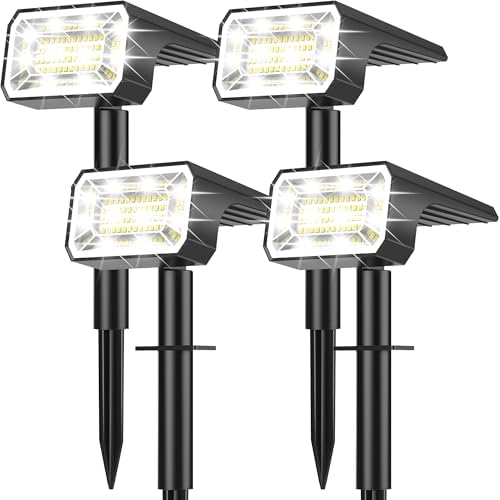 Solar Spot Lights Outdoor, Landscape Spotlights, 4 Pack Cool White by NACINIC