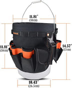 WELKINLAND 5 Gallon Bucket Tool Organizer, 47-Pocket 15L Bucket Tool Bag - Image 6