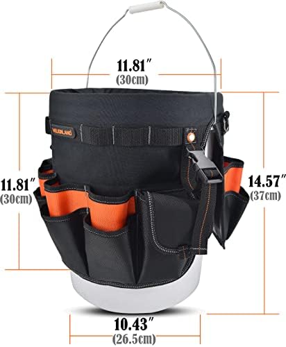 WELKINLAND 5 Gallon Bucket Tool Organizer, 47-Pocket 15L Bucket Tool Bag - Image 6
