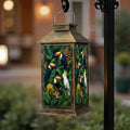 Solar Lantern Outdoor Waterproof Exotic Trees Wild Bird Parrots Toucans Birds Tropical Painting Garden Decor LED Hanging Solar Lights Tabletop Lamp Gifts for Women Mom Outside Yard Patio Porch by DERUINVAIO