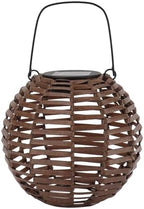 Rattan Solar Lantern, LED Hanging Lantern Outdoor Landscape Decorative Lamp for Garden, Lawn, Patio by Unknown