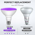 L LOHAS LED Orange Purple Halloween Flood Light Bulb, PAR30 LED Flood Light - Image 6
