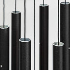 Corinthian Bells 27 Inch Black Wind Chimes for Outside, Modern Outdoor Metal Wind Chime for Patio Decor, Made in USA - Image 2