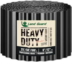 Land Guard Corrugated Garden Edging Border, 12"×100' Landscape Paver Edging, Tall Landscape Edging, Fence for Garden, Flower Bed, Lawn and Landscape Edging (Glossy Black) by LandGuard