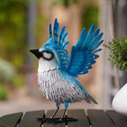 Nacome Jay Metal Garden Statue: Easy Assemble Outdoor Decor by Nacome