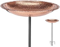 Good Directions BBG18 Copper Bird Bath, Includes Garden Pole, 18” Diameter Basin, Polished Copper by GoodDirections