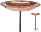 Good Directions BBG18 Copper Bird Bath, Includes Garden Pole, 18” Diameter Basin, Polished Copper by GoodDirections