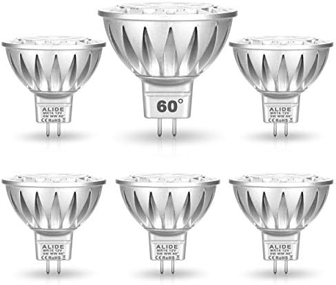 ALIDE MR16 5W Led Bulbs Wide Beam Angle 60° Degree 2700K Soft Warm White by ALIDE