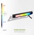ASD LED 7 Inch Retaining Wall Light Fixture, Hardscape Paver Lighting | RGBW, App & Voice Control, Waterproof, ETL Listed | 3W 110LM RGB-2700K-6500K 12V | Landscape Step Illumination | Black, 16 Pack - Image 4