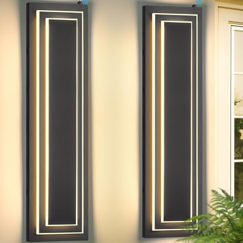 23.6 in Dusk to Dawn Exterior Lighting Fixtures,Outdoor Wall Lights by ZSMAIKU