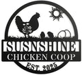 Custom Name Chicken Coop Metal Decor,Personalized Metal Fluffy Butt Hut Sign - | Funny Outdoor Backyard Poultry House Wall Art | Unique Birthday Gift for Farm Animal Lovers by HYTSIGN