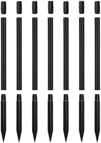 Uonlytech 8 Sets Pathway Extension Garden Solar Plastic Ground Outdoor Landscaping Spike Spikes Connectors Part for Lights Stakes Patio Tube Replacement Landscape Yard Light Torch with by UONLYtech