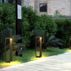 Outdoor Path Lighting Fixture Modern Landscape Pathway Light Black Lawn Floor Light with 3000K LED Bollard Lighting Outside Housing Waterproof Post Lantern for Patio Entrance - Image 4