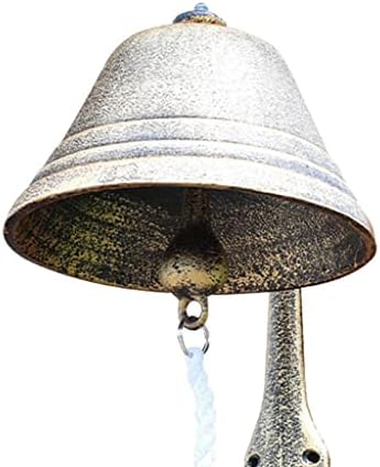 Cast Iron Rustic Metal Wall Bell Hanging Classic Dinner Chime Decoration for - Image 3