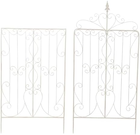 Sungmor 2 Pack Large Garden Trellis, 92.5 Inch Tall Rustic White - Image 2