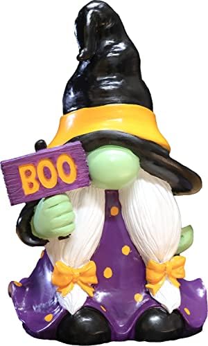 Spoontiques - Decorative Garden Statue - Colorful Home Décor for Indoor or Outdoor Use - Patio Decoration - Garden Accessory - Witch Gnome by Spoontiques