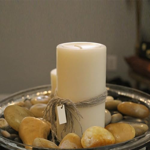 FANTIAN 10 lbs Yellow River Rocks, 1-2 Inch Polished Pebbles for Indoor Plants, Decorative Rocks Stones for Landscaping, Vases, Aquariums, Fountains, Pathways, Backyard and Garden - Image 5