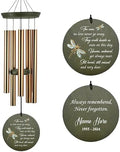 Personalized Wind Chime Outdoor Deep Tone, Memorial Wind Chimes by ExtrabilyOfficial
