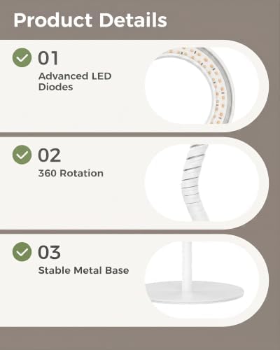 Bamworld Grow Lights for Indoor Plants, 2 Head Full Spectrum Plant Lights - Image 7