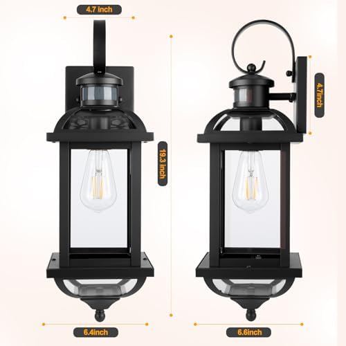 Motion Sensor Porch Lights Dusk to Dawn 19 Inch Large - Image 6